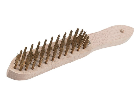 Brosse bois à poils laitonnés