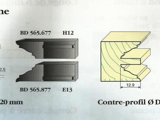 Le Ravageur : profil c/profil doucine romane DOS 565877 - destockage