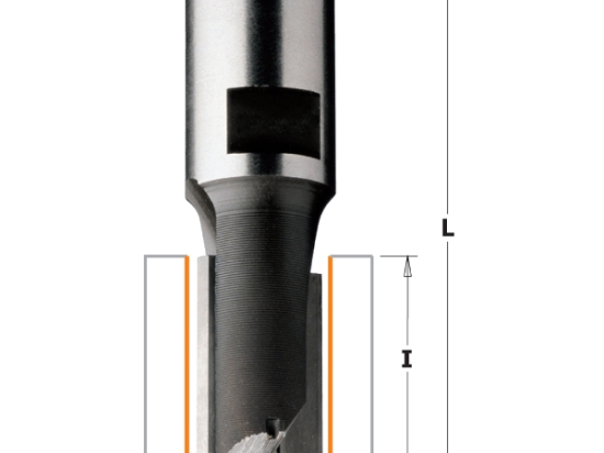 CMT : Fraise carbure à défoncer 16 mm Hyper Longue Queue filetage M12