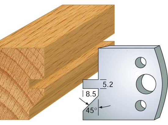 fers 40mm 084 rainure chanfrein