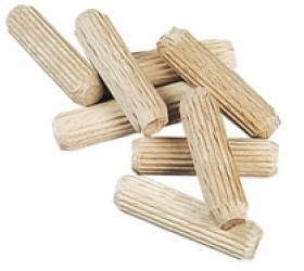 100 tourillons bois chanfreinés 5 x 30 mm
