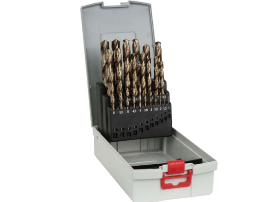 Coffret 25 forets métaux HSS Cobalt