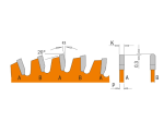 CMT : Lame carbure Négative 190 Z= 64 al: 30 mm - Aluminium