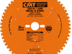 CMT : Lame carbure industrielle 305 z= 80 - métaux ferreux , PVC