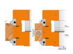 CMT : Porte-outils à arrondir / chanfreiner extensible - al : 50 mm
