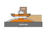 CMT : Fraise plate bande double profil B1 - queue 12,7 mm