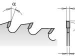 CMT : Lame carbure 216 z=48 al: 30mm  - Négative