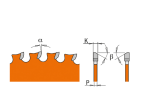 CMT : Lame carbure industrielle 355 z= 90 - métaux ferreux , PVC - al 30