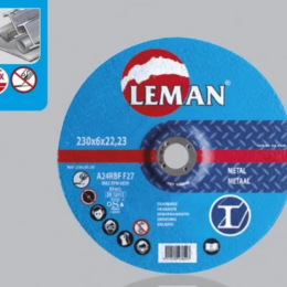 Leman : 25 disques tronconnage métal à moyeu déporté  230 x Al 22 x Ep 3 mm
