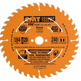 CMT : Lame carbure ITK 184 z=40 al: 20 mm
