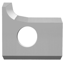 Plaquette carbure  12 x 14,5 x 2 rayon 3 mm - Gauche système Holz-her®