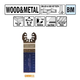 CMT : Lame bi-métal 28 mm plongeante et de coupe à ras / bois - métaux