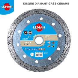 Disque diamant à croisillons D. 125 x Al. 22,23 x Ht. 10 x ép. 1,4 mm. Granit carrelage