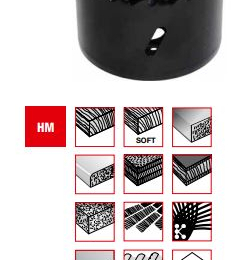 MPS : Trépan - scie cloche carbure diamètre 65 mm
