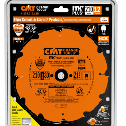 CMT : Lame diamant 210 z= 12 pour FIBROCIMENT - al : 30 mm