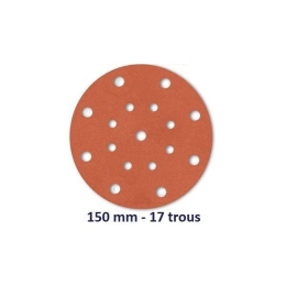 Boite 50 disques auto aggrippant 150/17 gr 180 corindon