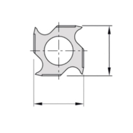 ZAK : Plaquette carbure CROCHET 14 x 14 x 3.0 mm