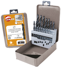 Coffret 19 forets métaux meulés