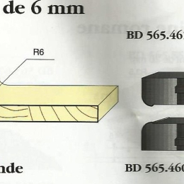 Le Ravageur : plate bande congé 6mm DUS 565461 - destockage