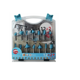 Leman : Coffret 14 fraises moulure Queue 8 mm