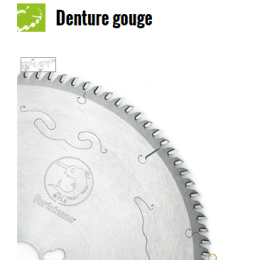 La Forezienne : Lame carbure gouge 220 mm Z=48 négative