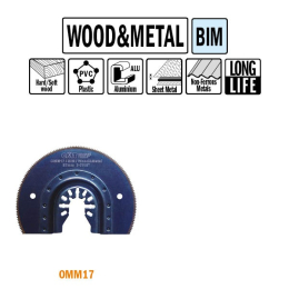 CMT : Lame segmentée 87 mm pour bois / métal