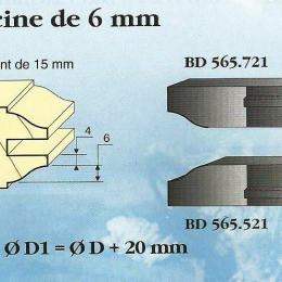 Le Ravageur : profil doucine 6mm DUS 565721 - destockage