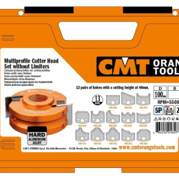 CMT : Porte outils 40 mm D = 120 mm + 13 jeux de fers - al. 50 mm
