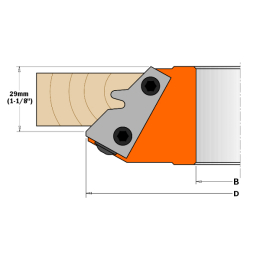 CMT : Plaquette carbure bouvetage angle 45°