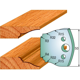 568 : Jeu de fers double plate bande  ( 50 x 4 mm )
