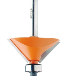 CMT : Fraise carbure chanfrein 25° guidage - Queue 6 mm