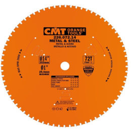 CMT : Lame carbure industrielle 355 z= 72 - métaux ferreux , PVC