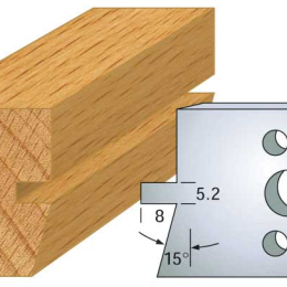 fers 40mm 086 rainure chanfrein 15°