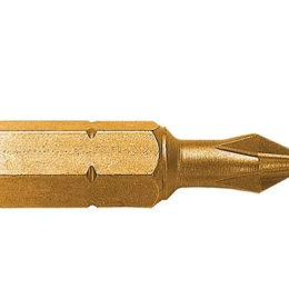 Leman :  2 x Embout de vissage série 1/4" 25 mm - Phillips PZ3 - Titane