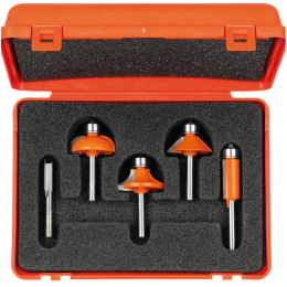 CMT : Coffret 5 fraises profil - queue 8 mm