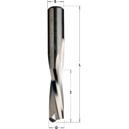 CMT : Fraise carbure hélicoidale Négative 4,76 mm - Queue 6,35