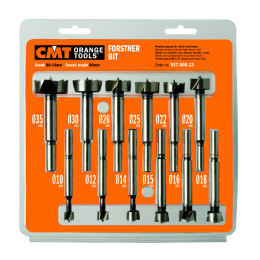 CMT : Blister de 12 mèches à faconner Forstner HSS
