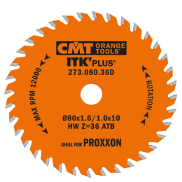 CMT : Lame carbure ITK 80 z=36 ep.1,6 al : 10 mm