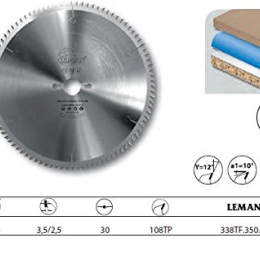 Leman : Lame carbure 350 Z= 108 panneaux
