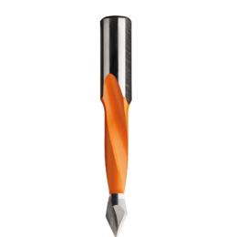 CMT : meche carbure à tourillonner traversante 10 x 77 mm - Queue 10 mm - Droite