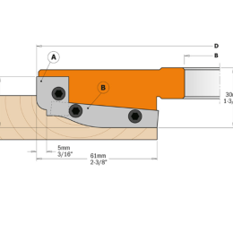 CMT : Jeu de plaquettes A2 pour porte outils plate bande serie 694