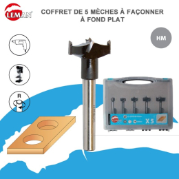 Leman : Coffret de 5 mèches à faconner carbure