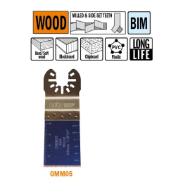 CMT : Lame 34 mm long-life plongeante et de coupe à ras / bois