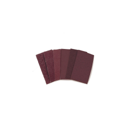 Lot de 50 patins auto-agrippant pour cale à poncer 73 x 125 mm Gr. 150  bois et métal