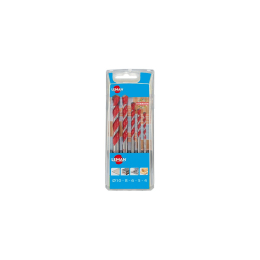 Leman : Coffret 5 forets cylindriques HM D. 4,5,6,8,10 mm pour multi-materiaux