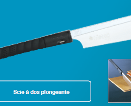 Scie japonaise A,ZA à dos plongeante 240mm