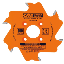 CMT : Lame 100 mm pour fraiseuse à lamelles Z = 6