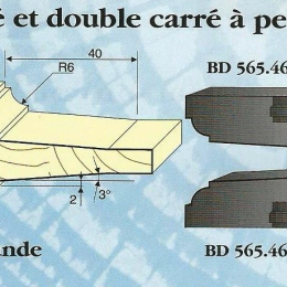 Le Ravageur : plate bande congé double carré DOS 565464 - Destockage