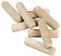100 tourillons hetre chanfreinés 8x25mm