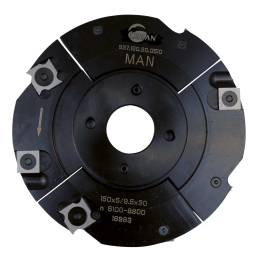 P.O. 150 mm à rainer extensible 5 à 9,5 mm  à plaquettes carbure